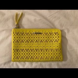 Stella and Dot yellow cut out clutch